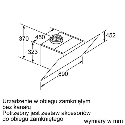 Máy hút mùi treo tường BOSCH DWK97JM60 Serie 6