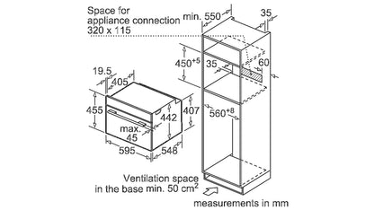 Lò nướng kết hợp vi sóng BOSCH HMH.CMG633BS1B|Serie 8