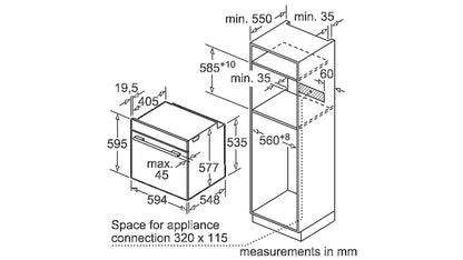 Lò nướng BOSCH HBG635BS1|Serie 8