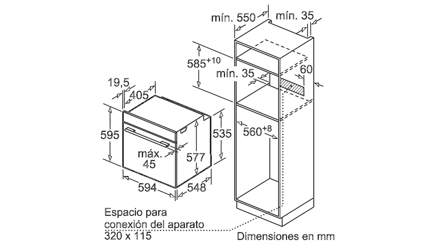 Lò nướng BOSCH HBG635NS1|Serie 8
