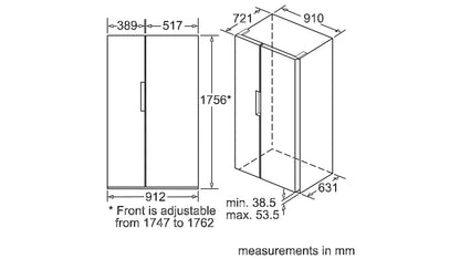 Tủ lạnh side by side BOSCH KAN92LB35|Serie 8