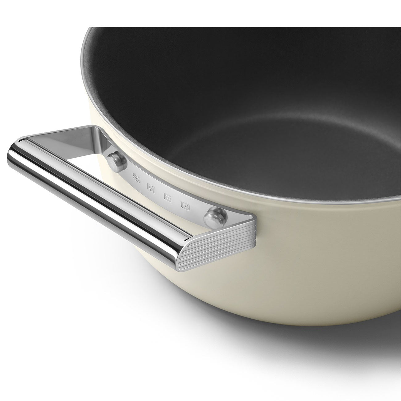 Xoong nồi Smeg CKFC2411CRM màu kem 24cm