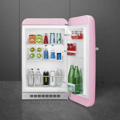 Tủ mát một cửa SMEG FAB10HRPK6 màu hồng cánh phải