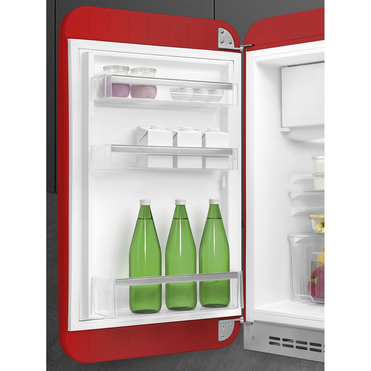 Tủ lạnh một cửa SMEG FAB10LRD6 màu đỏ cánh trái