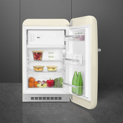 Tủ lạnh một cửa SMEG FAB10RCR6 màu kem cánh phải