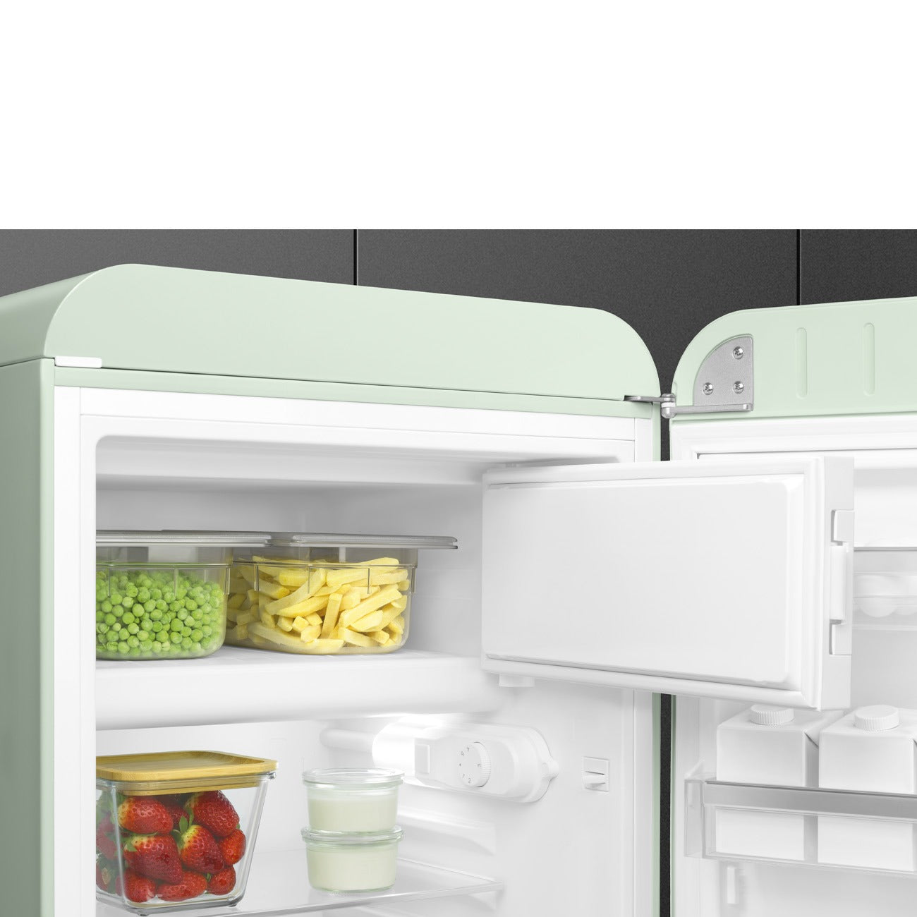 Tủ lạnh một cửa SMEG FAB10RPG6 cánh phải màu xanh lá cây nhạt
