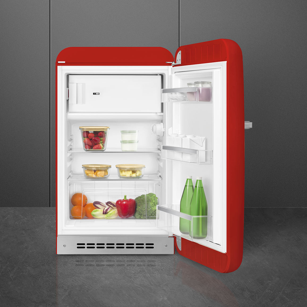 Tủ lạnh mini một cửa SMEG FAB10RRD5 màu đỏ cánh phải