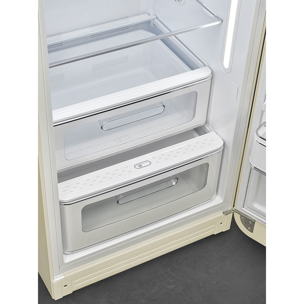Tủ lạnh một cửa SMEG FAB28RCR5 màu kem cánh phải