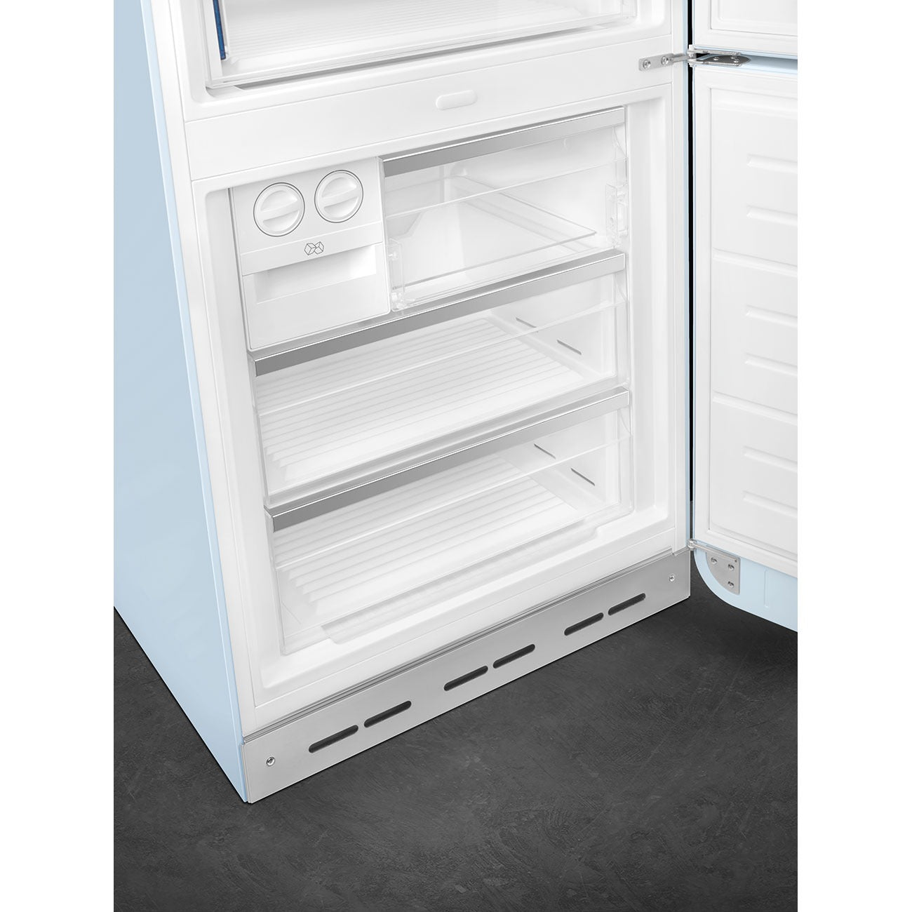 Tủ lạnh 2 ngăn đỉnh dưới SMEG FAB38RPB5 màu xanh dương cánh phải