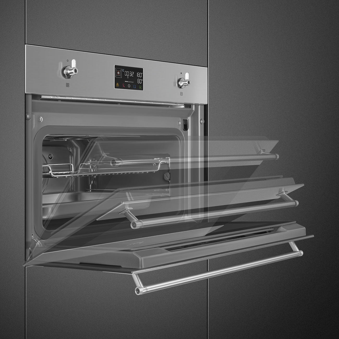 Lò nướng kết hợp hấp SMEG SO4302S3X