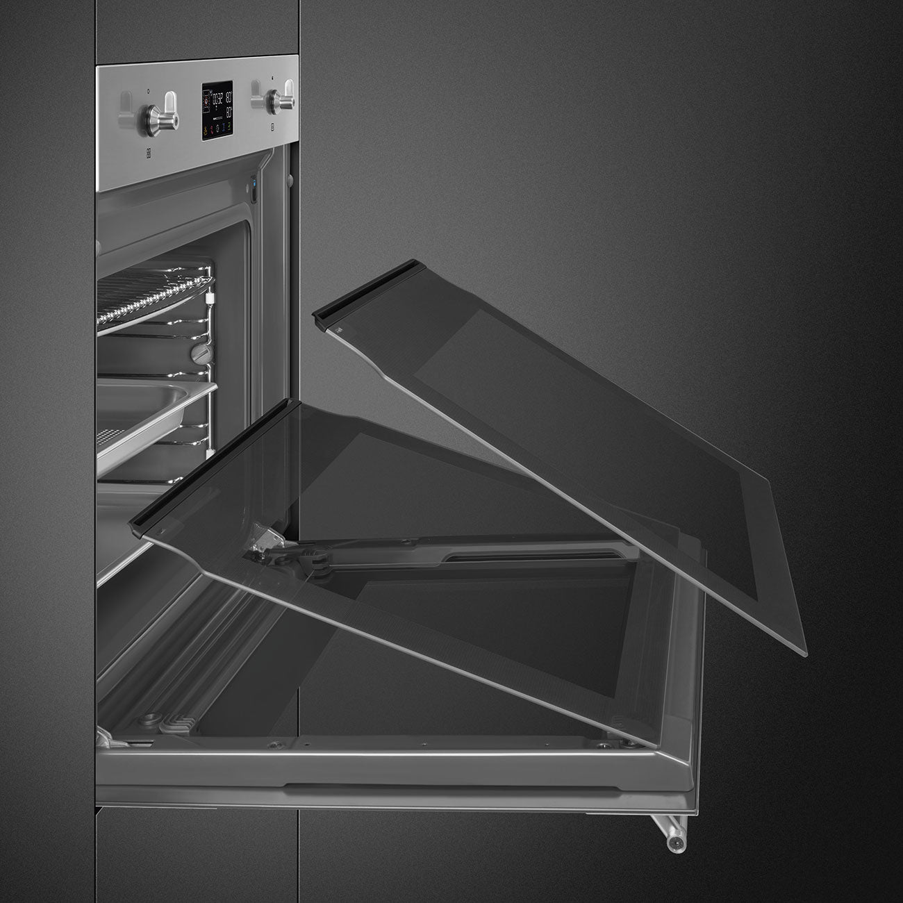 Lò nướng kết hợp hấp SMEG SO6302S3PX