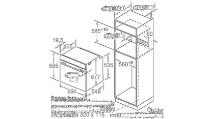 Lò nướng BOSCH HBG635BB1|Serie 8