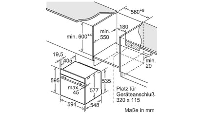 Lò nướng BOSCH HBG675BB1|Serie 8