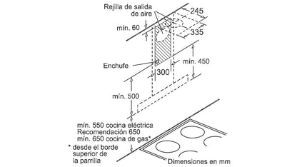 Máy hút mùi treo tường BOSCH DWB097J50|Serie 8