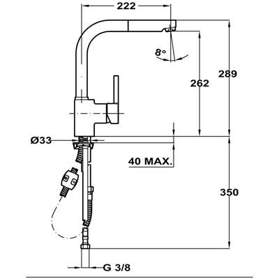Vòi rửa bát TEKA ARK 938