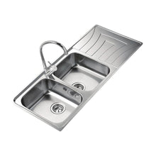 Chậu rửa bát dương bàn bếp TEKA Universo 2B 1D