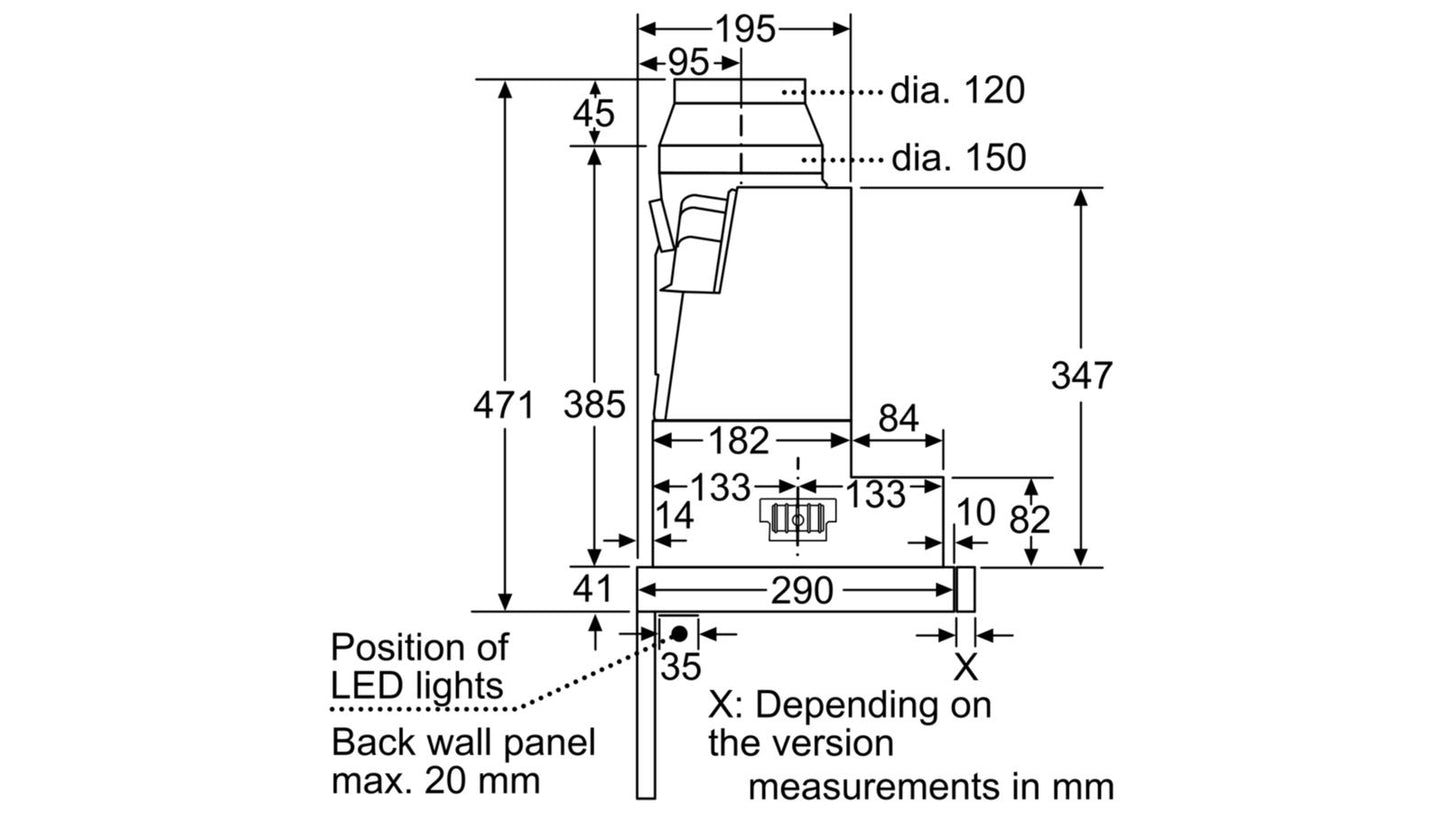 Máy hút mùi âm tủ BOSCH DFS067A50|Serie 4