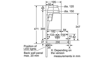 Máy hút mùi âm tủ BOSCH DFS067A50|Serie 4