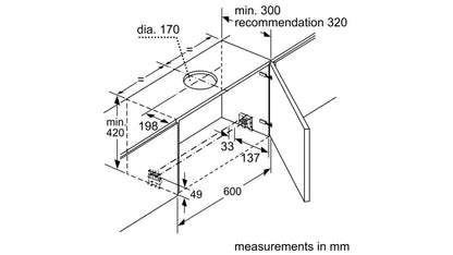 Máy hút mùi âm tủ BOSCH DFS067A50|Serie 4