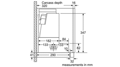 Máy hút mùi âm tủ BOSCH DFS067J50B Serie 8