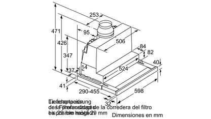 Máy hút mùi âm tủ BOSCH DFS067K51|Serie 8