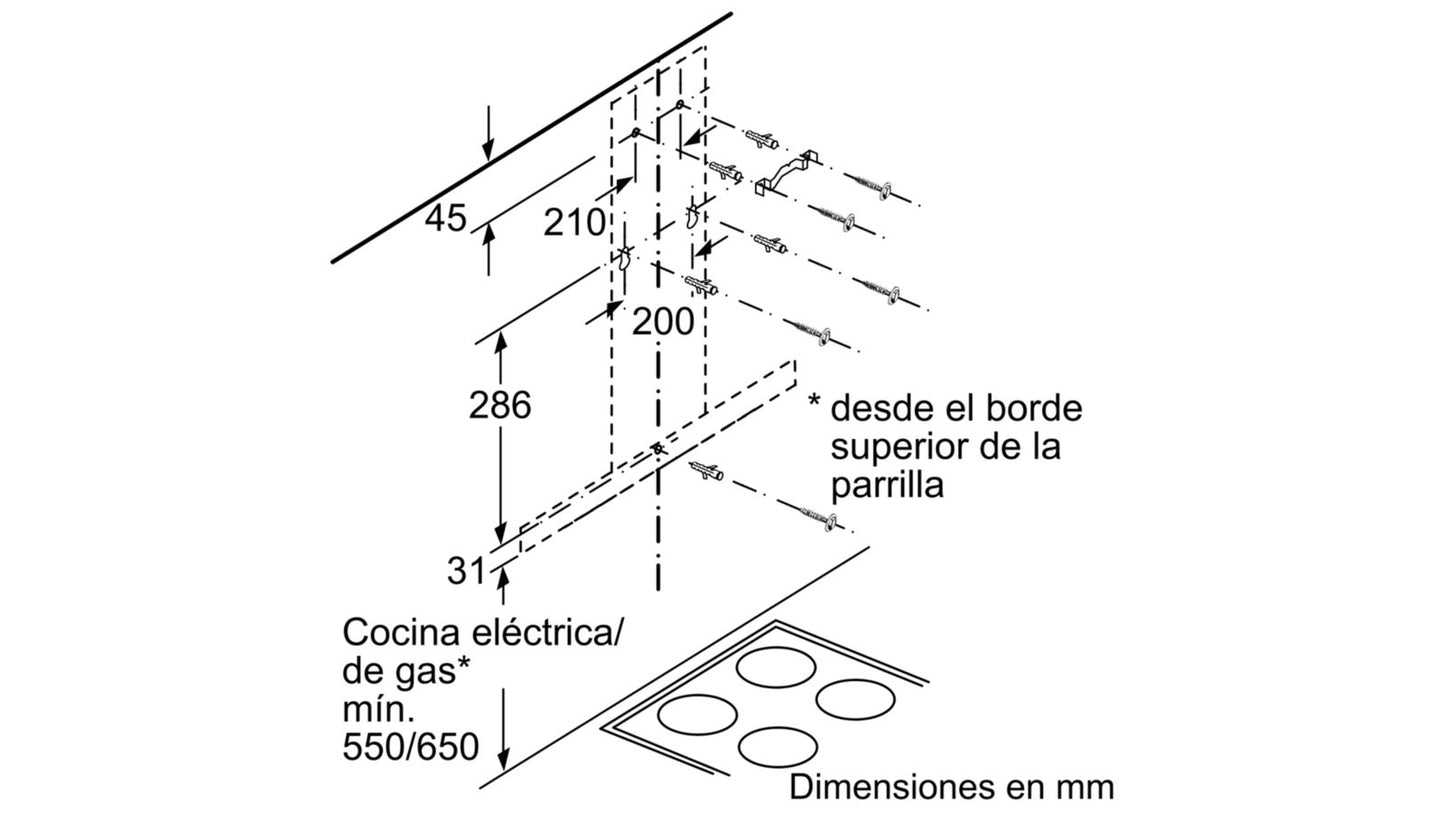 Máy hút mùi treo tường BOSCH DWB97IM50 Serie 4
