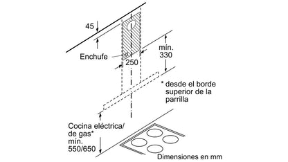 Máy hút mùi treo tường BOSCH DWB97IM50 Serie 4