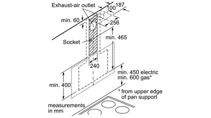 Máy hút mùi treo tường BOSCH DWK97JQ60B Serie 6
