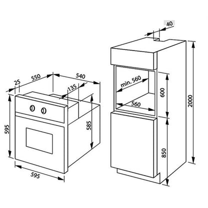 Lò nướng AMICA EBI81064AA