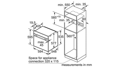 Lò nướng BOSCH HBG633BS1A serie 8