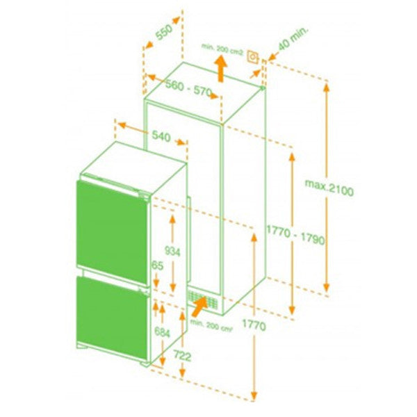 Tủ lạnh âm tủ HAFELE HF-BI60A 533.13.020