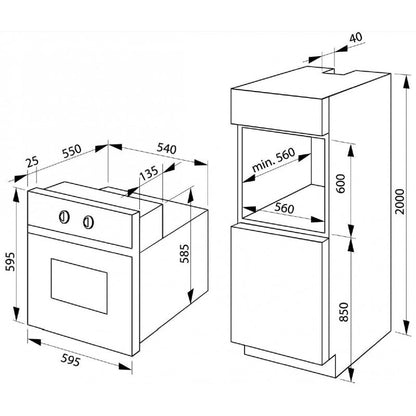 Lò nướng kết hợp hấp HAFELE HO T60B 535.02.711