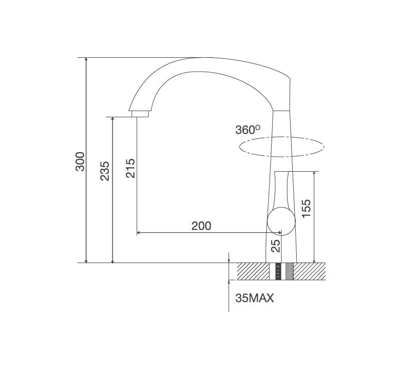 Vòi rửa bát MALLOCA K151T