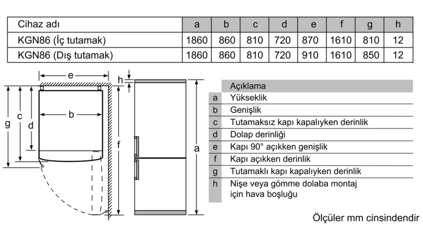 Tủ lạnh đơn BOSCH KGN86AI42N serie 6