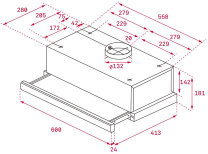 Máy hút mùi âm tủ TEKA TL 6310