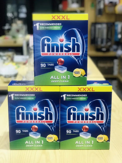 Viên rửa bát Finish All In 1 Deep Clean Lemon 90 viên