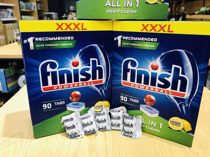 Viên rửa bát Finish All In 1 Deep Clean Lemon 90 viên