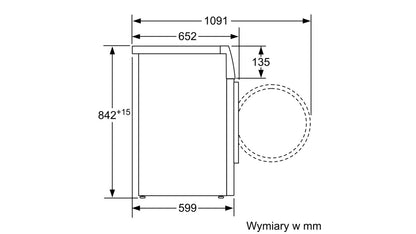 Máy sấy quần áo BOSCH WTW85561PL serie 8