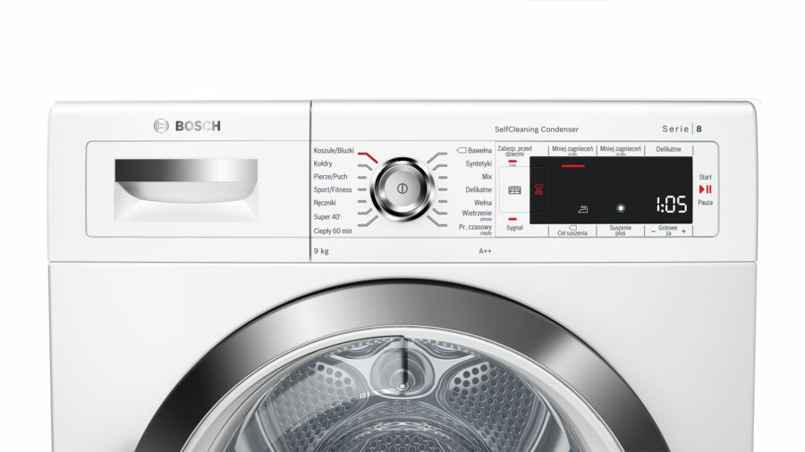 Máy sấy quần áo Bosch WTW85562PL|Serie 8