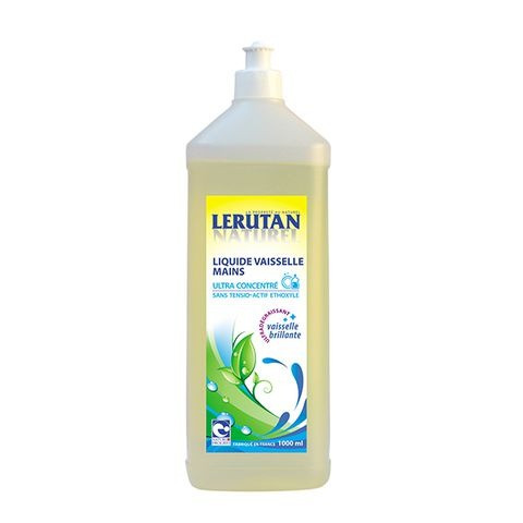 Nước rửa bát đậm đặc hữu cơ hương chanh Lerutan 1L