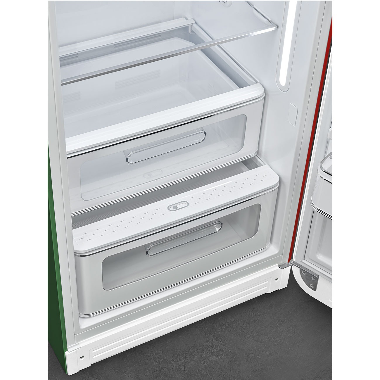 Tủ lạnh một cửa SMEG FAB28RDIT5 màu cờ Italy cánh phải |osm.com.vn | Thiết  bị bếp và gia dụng OSM
