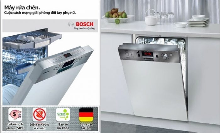 Giới thiệu máy rửa bát Bosch
